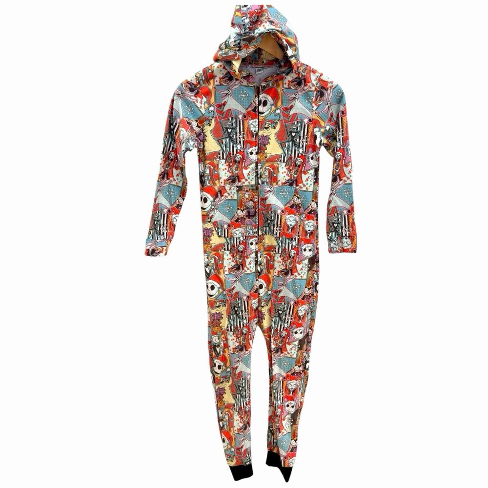 Wild Rich Kids Nightmare Before Christmas Hooded Romper Pajamas Size 12 RARE